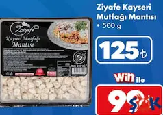 ZİYAFE KAYSERİ MUTFAĞI MANTISI 500 G
